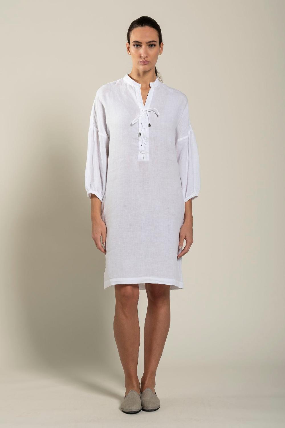 120% Lino Dress With Pockets Sconti questo mese