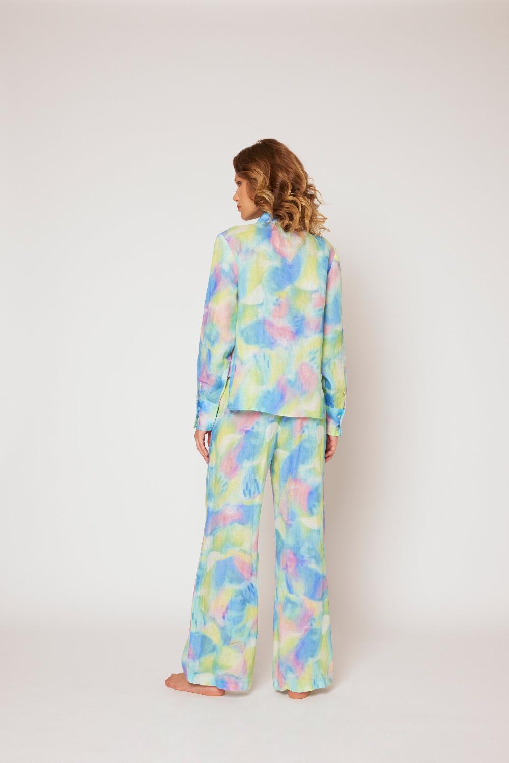 120% Lino Tie Dye Pant Shopping Online