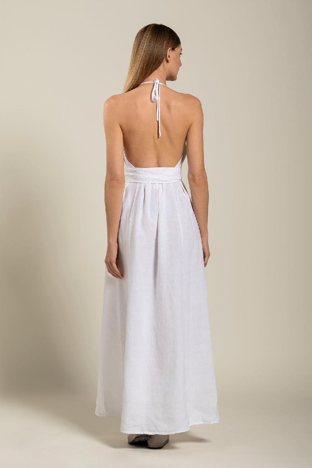 120% Lino Dress With Belt Offerta