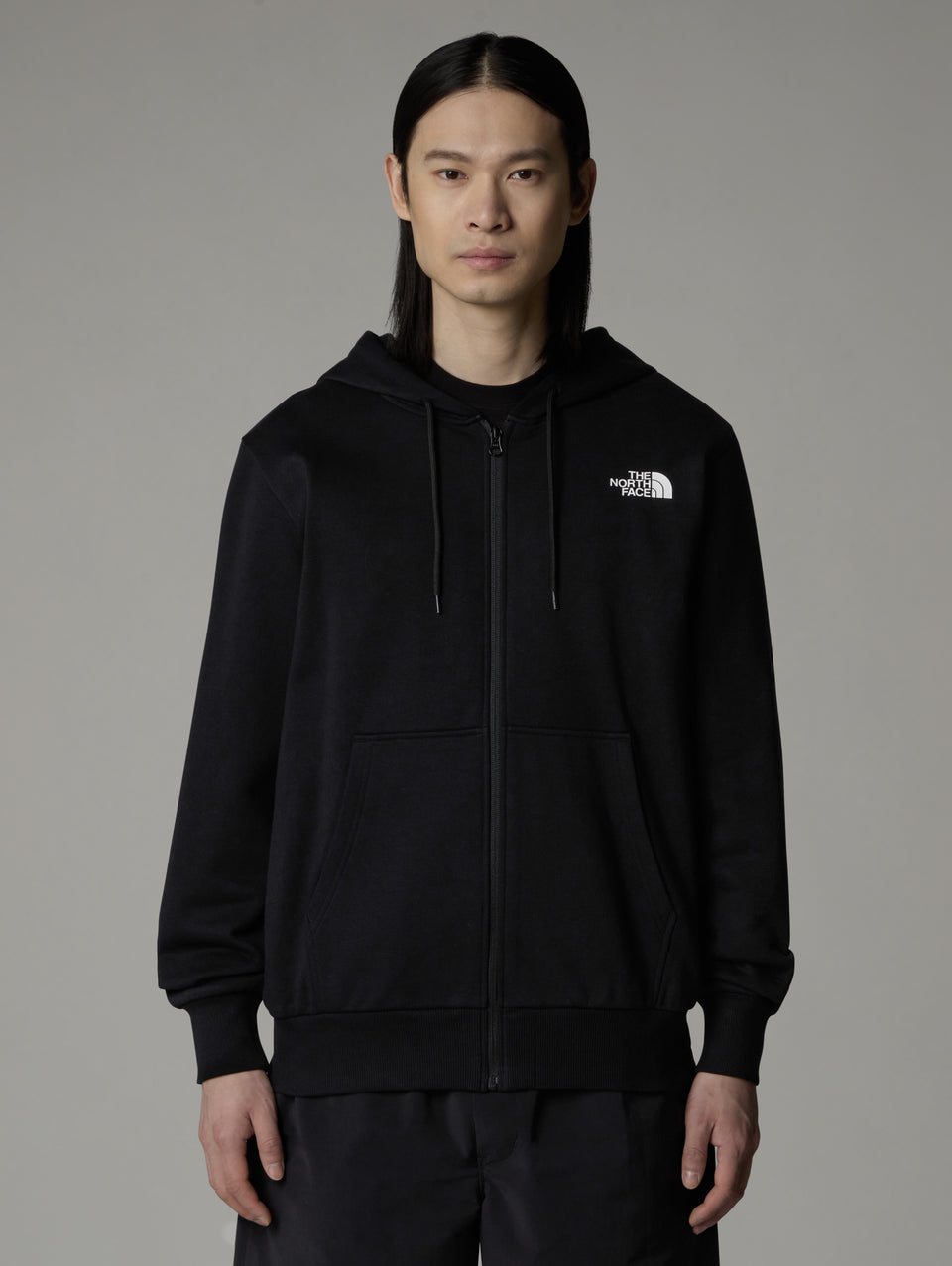 THE NORTH FACE Felpa con Cappuccio e Cerniera Nero Nuova