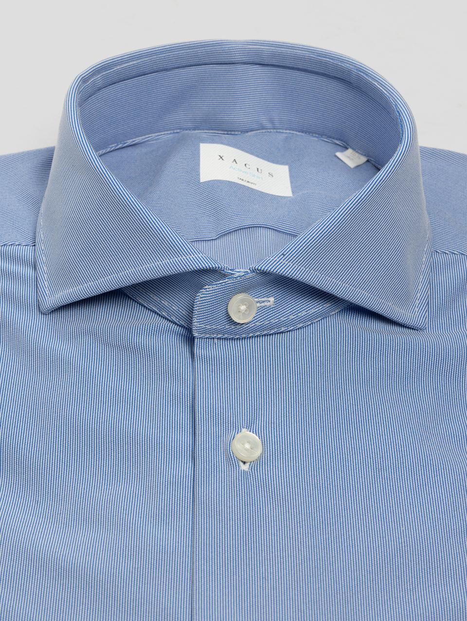 XACUS Camicia in Jersey Active Shirt Stampa Millerighe Blu Vendite Flash