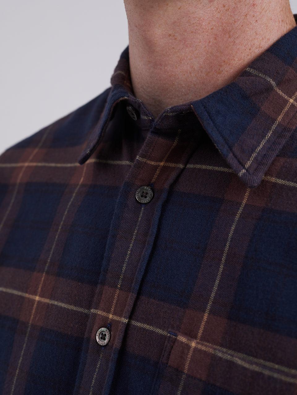 NORSE PROJECTS Camicia in Flanella a Quadri Check Osvald Vino Trasporto libero internazionale