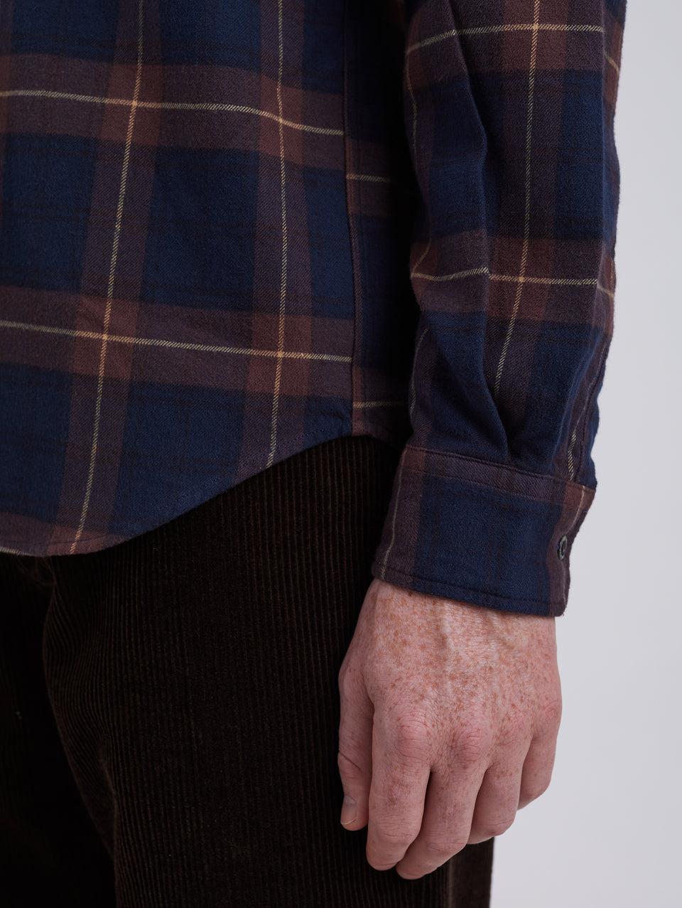 NORSE PROJECTS Camicia in Flanella a Quadri Check Osvald Vino Trasporto libero internazionale
