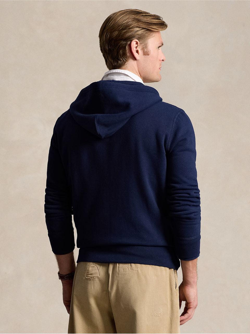 RALPH LAUREN Felpa con Cappuccio Blu Prezzo Ridotto