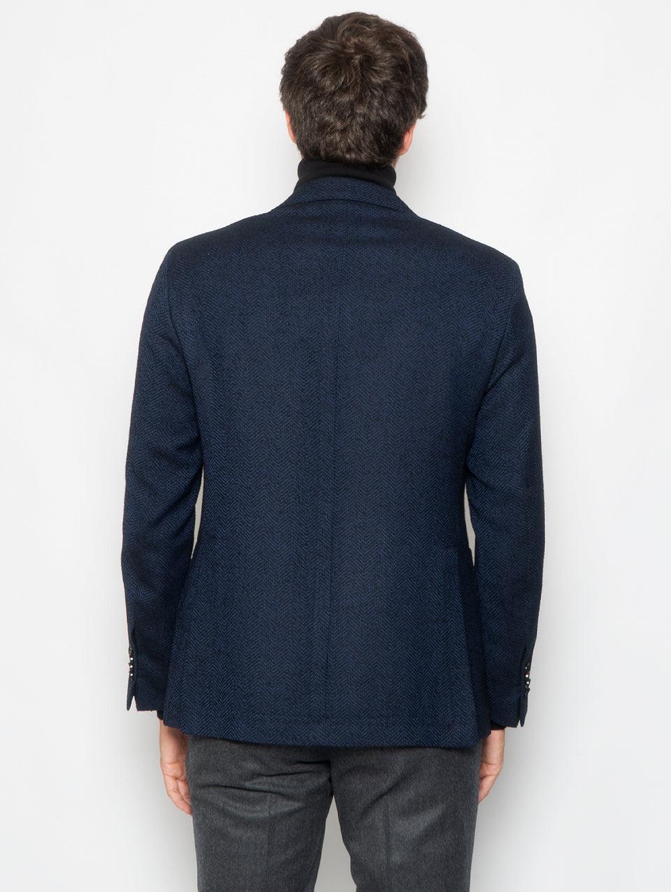 PAOLONI Giacca in Lana Resca Blu 2025