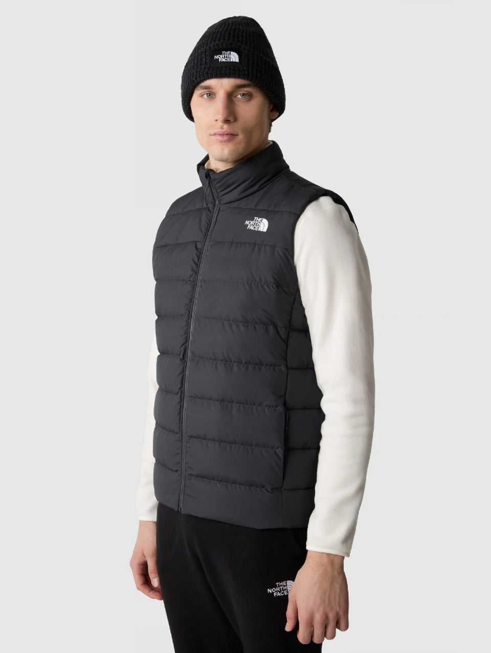 THE NORTH FACE Gilet con Cappuccio in Piuma Aconcagua Nero Qualità Garantita