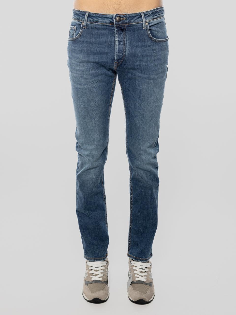 HAND PICKED Jeans Elasticizzato Ravello Blu Medio Convenienza