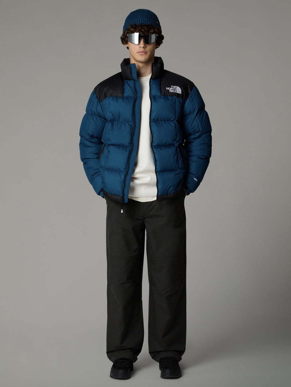 THE NORTH FACE Giaccone Corto Trapuntato in Piuma Lhotse Petrolio Fino al 55% di sconto
