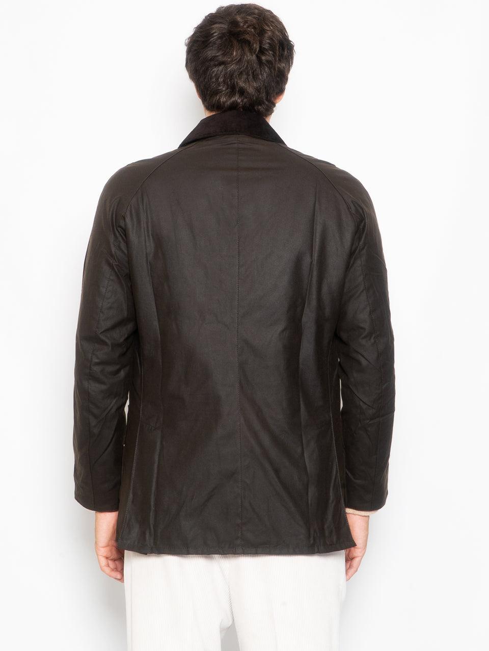 BARBOUR Giacca Ashby in Cotone Cerato Oliva Officina