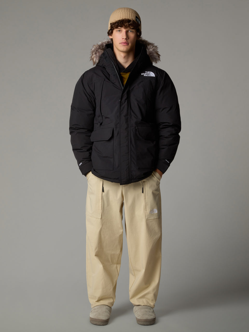 THE NORTH FACE Parka McMurdo con Cappuccio Rimovibile Nero Black Friday Prezzi