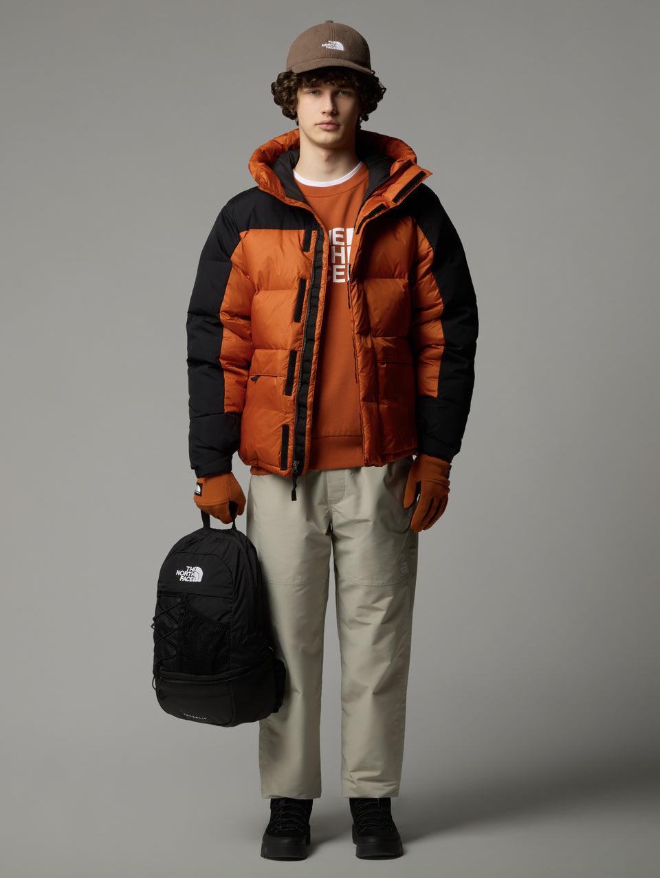 THE NORTH FACE Piumino con Cappuccio Color Block Himalayan Terra/Nero In vendita