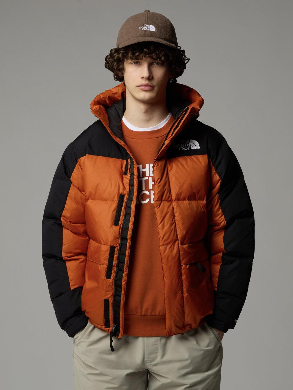 THE NORTH FACE Piumino con Cappuccio Color Block Himalayan Terra/Nero In vendita