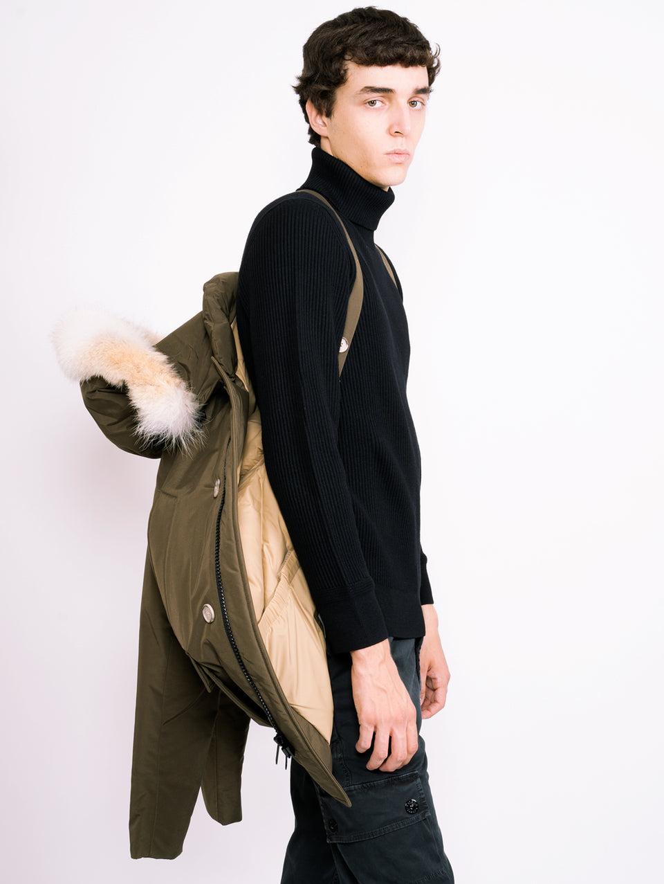 WOOLRICH Giaccone Anorak in Ramar Verde Promozione