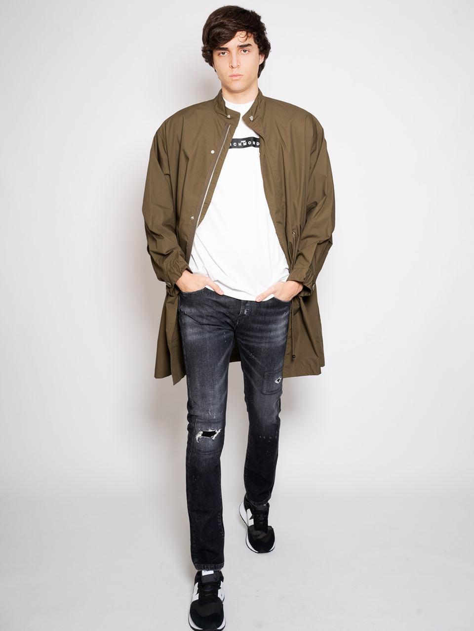 JOHN RICHMOND Parka Oversize Verde Soddisfazione Garantita