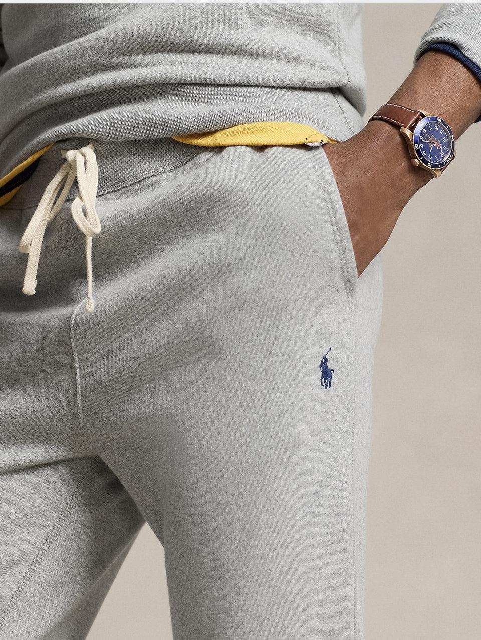RALPH LAUREN Pantaloni Joggers in Misto Cotone Grigio Negozi Online