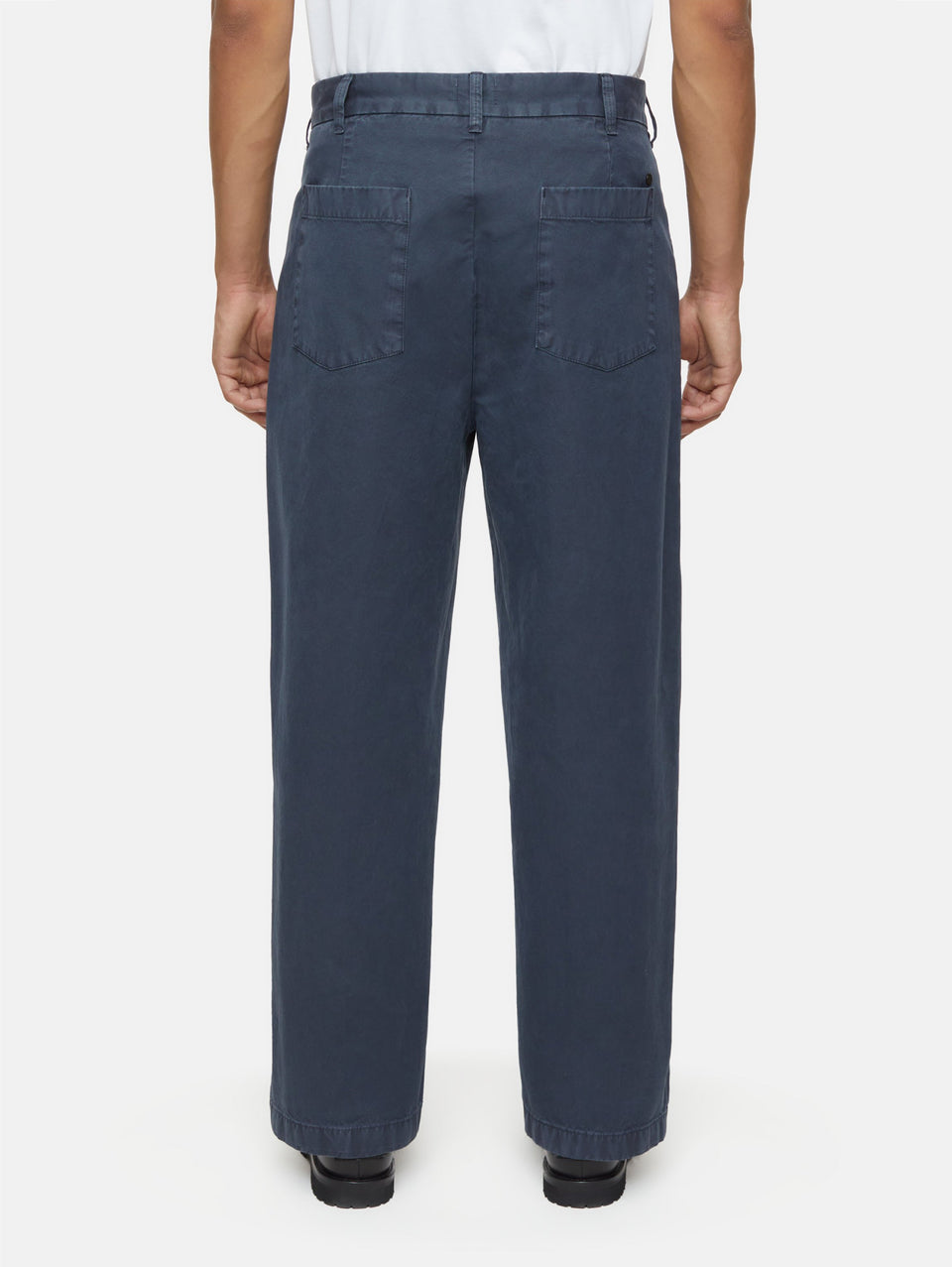 CLOSED Pantaloni Ampi con Pences Blu Fumo Prezzo Ridotto