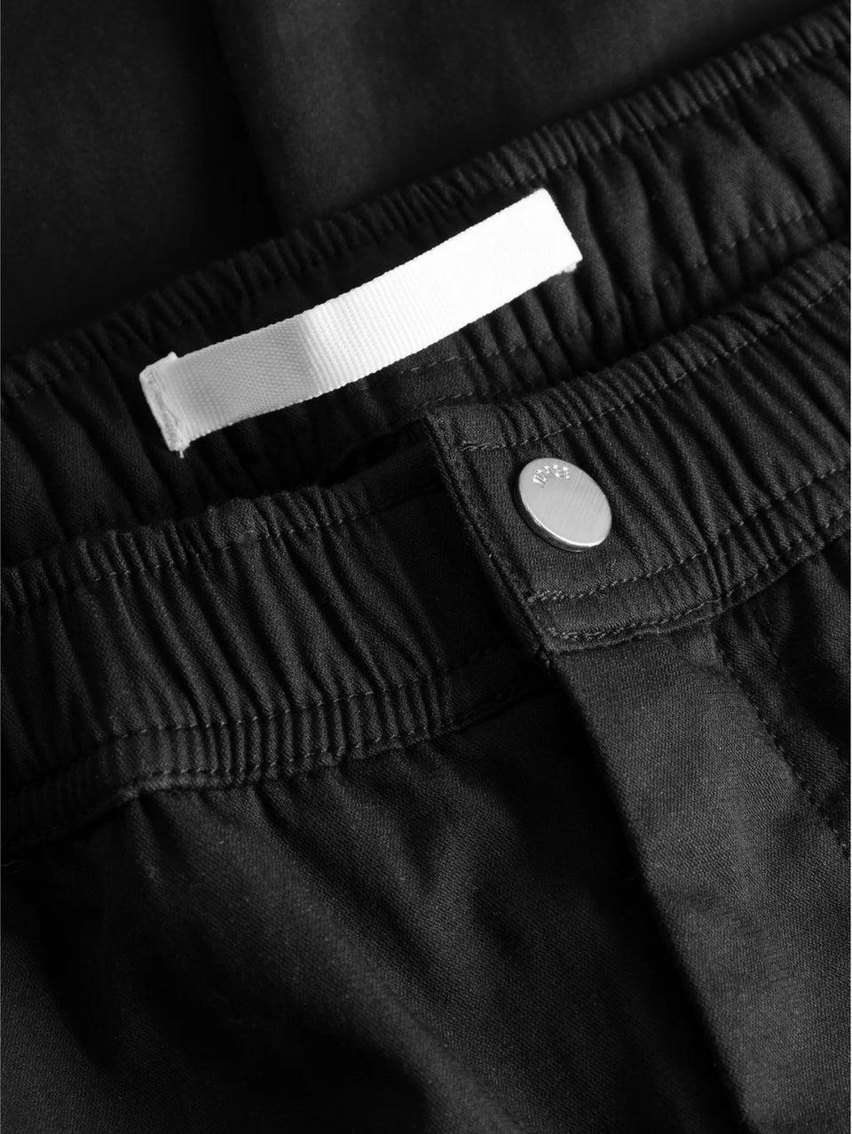 NORSE PROJECTS Pantaloni con Coulisse in Micro Twill Nero Sottocosto