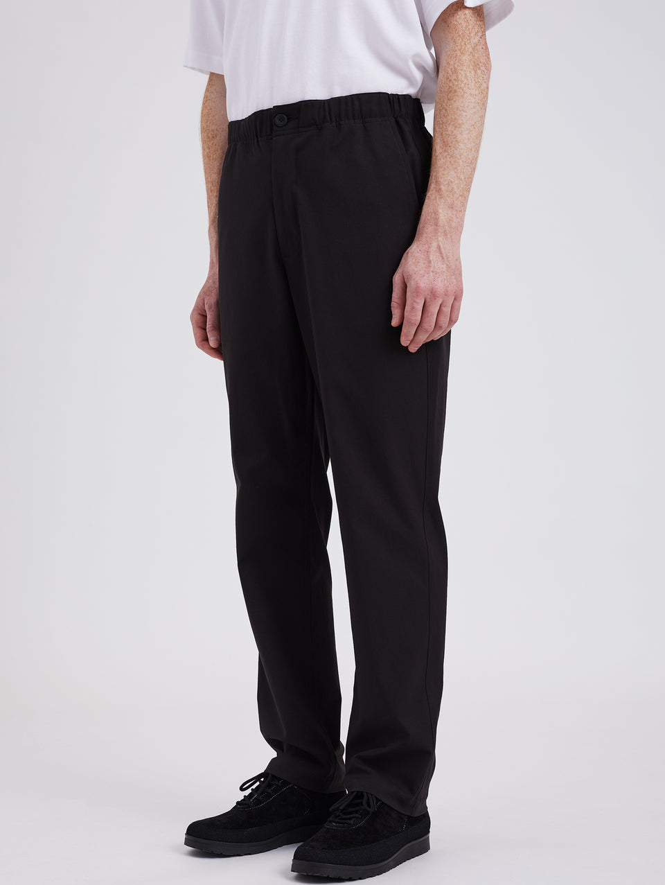 NORSE PROJECTS Pantaloni in Solotex con Elastico in Vita Nero Novità