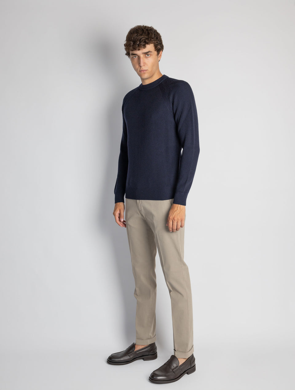 BRIGLIA 1949 Pantaloni Slim Fit in Armatura di Cotone Yuta Online