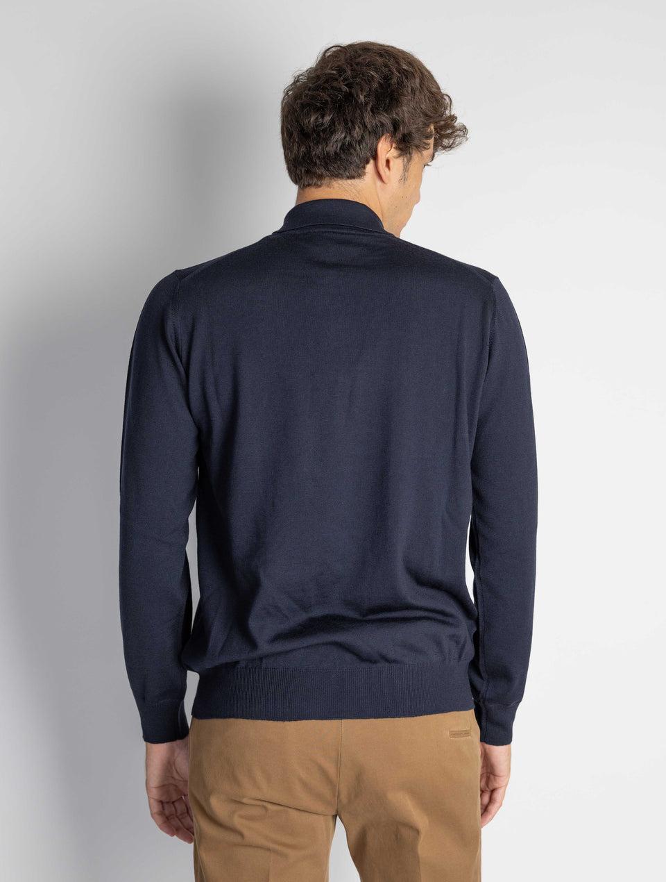 ALPHA STUDIO Polo Manica Lunga Blu Saldi