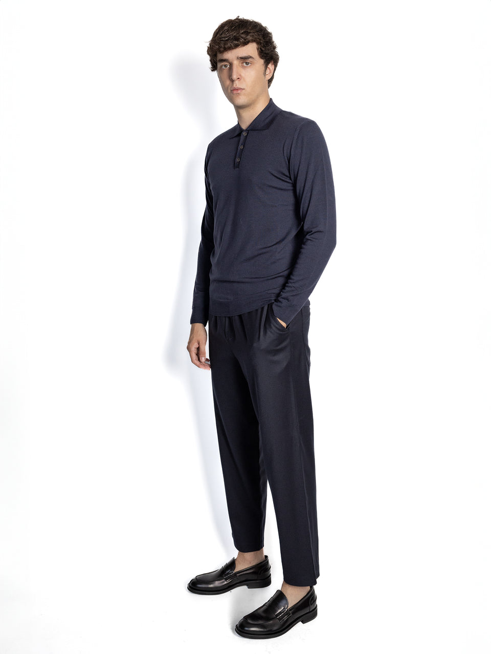 BARENA VENEZIA Polo in Maglia Blu Offerte