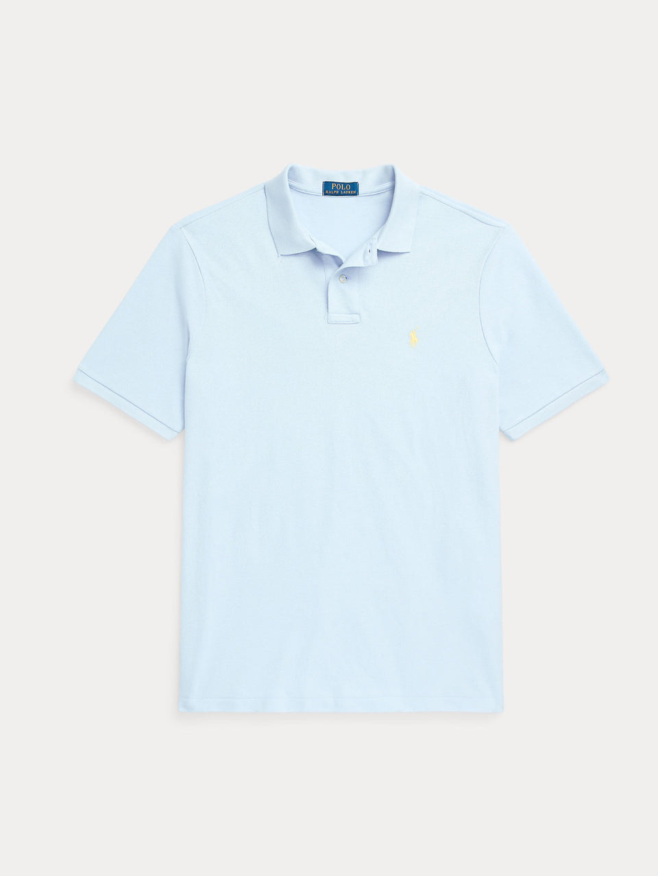 RALPH LAUREN Polo in Mesh Slim Fit Blu Cielo Vendita Economica