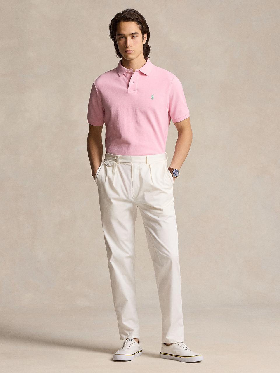 RALPH LAUREN Polo in Mesh Slim Fit Rosa I Più Venduti