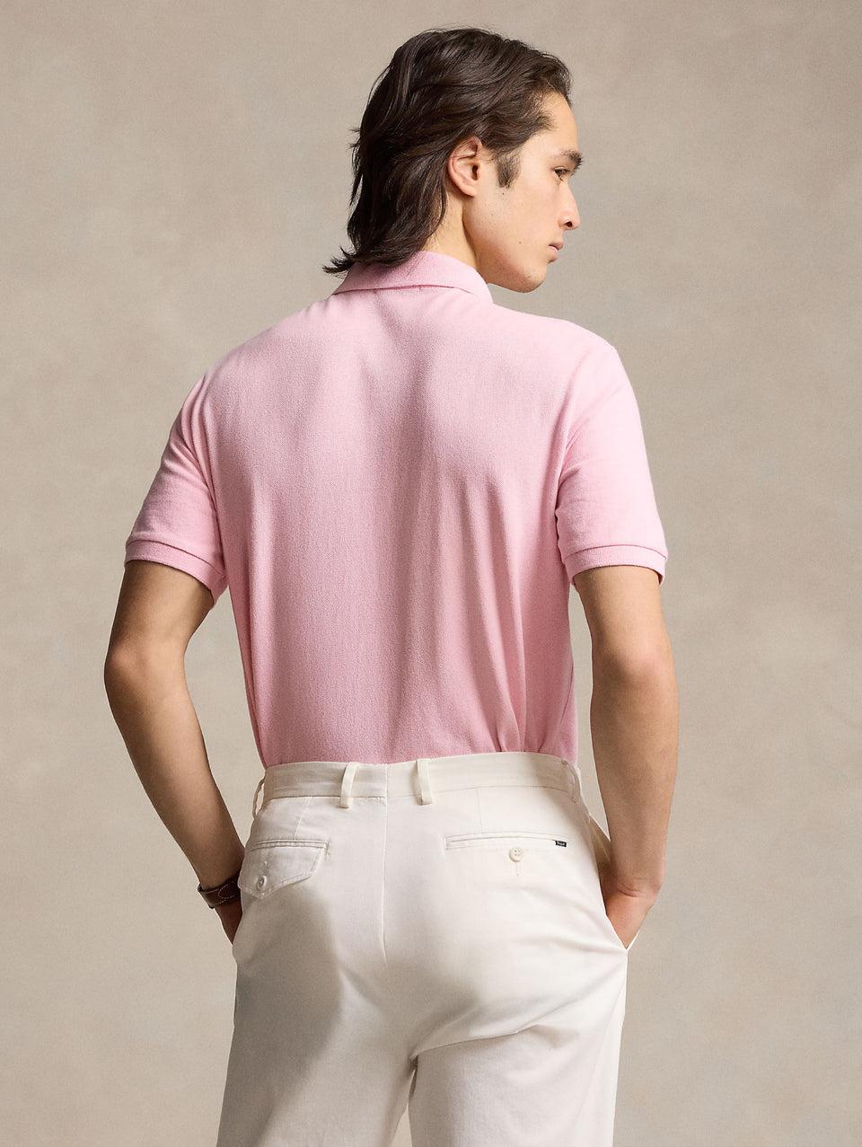RALPH LAUREN Polo in Mesh Slim Fit Rosa I Più Venduti