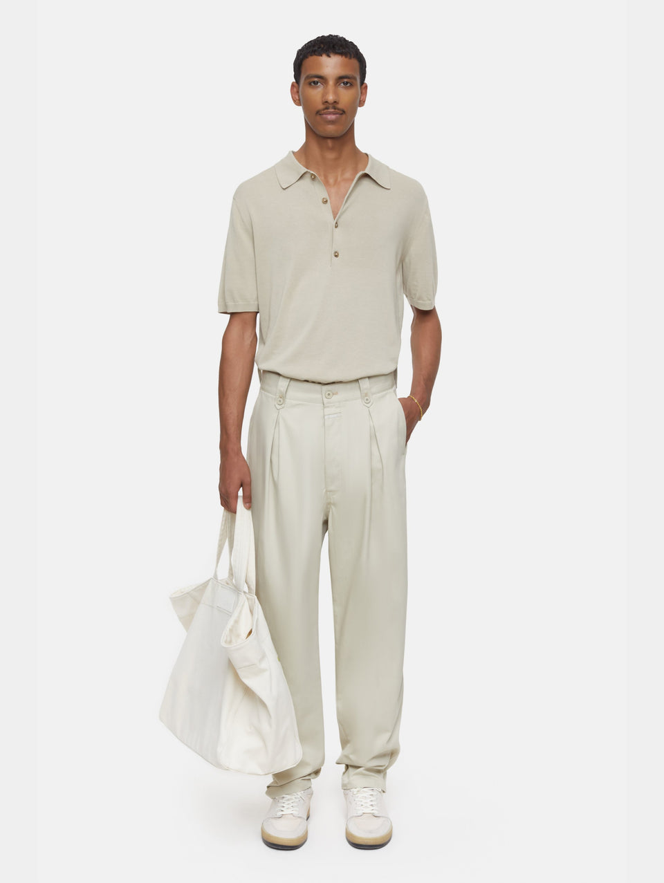 CLOSED Polo in Cotone Extrafine Sabbia Vendite Flash
