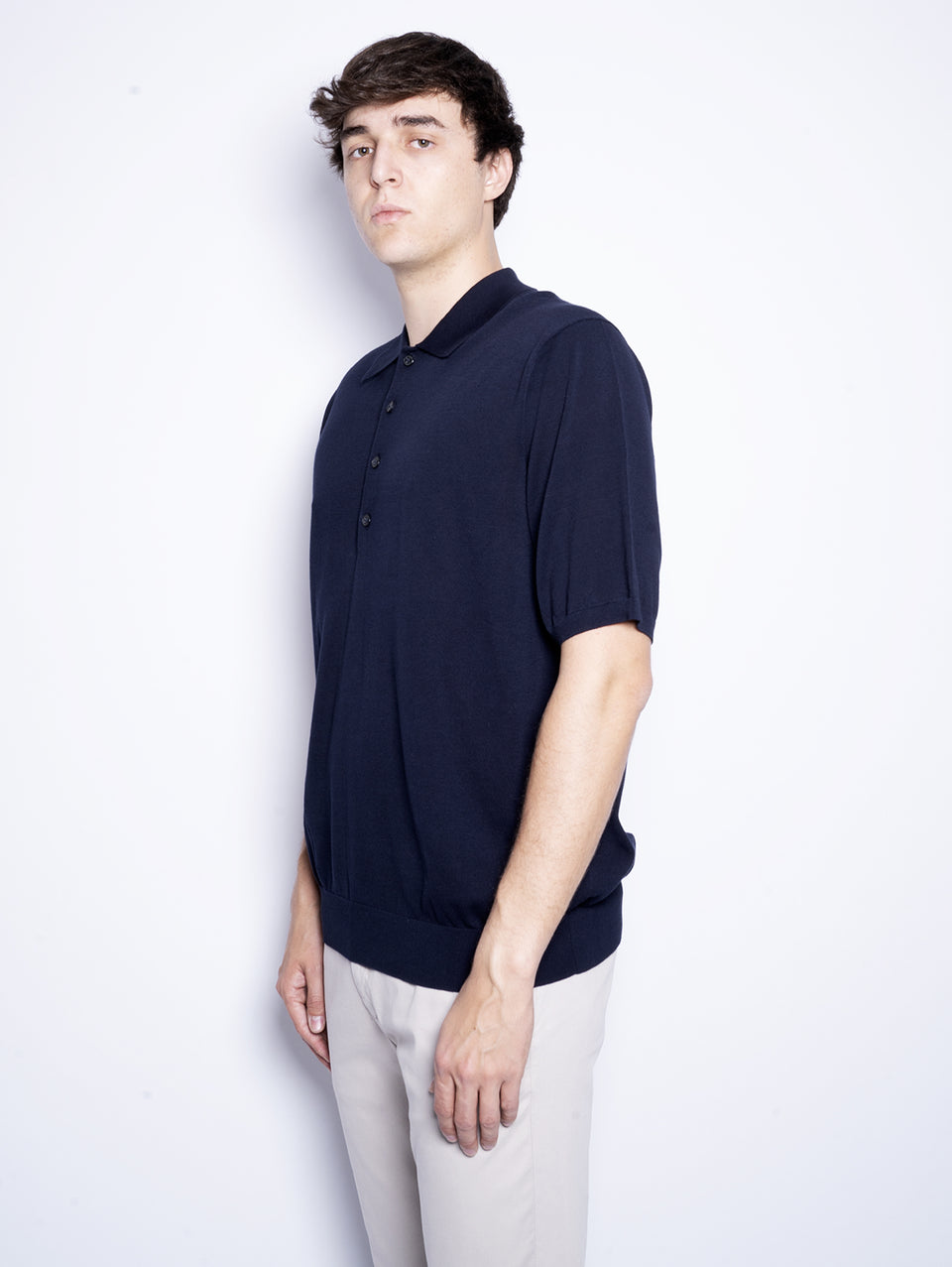CLOSED Polo in Cotone Extrafine Blu Notte Negozio