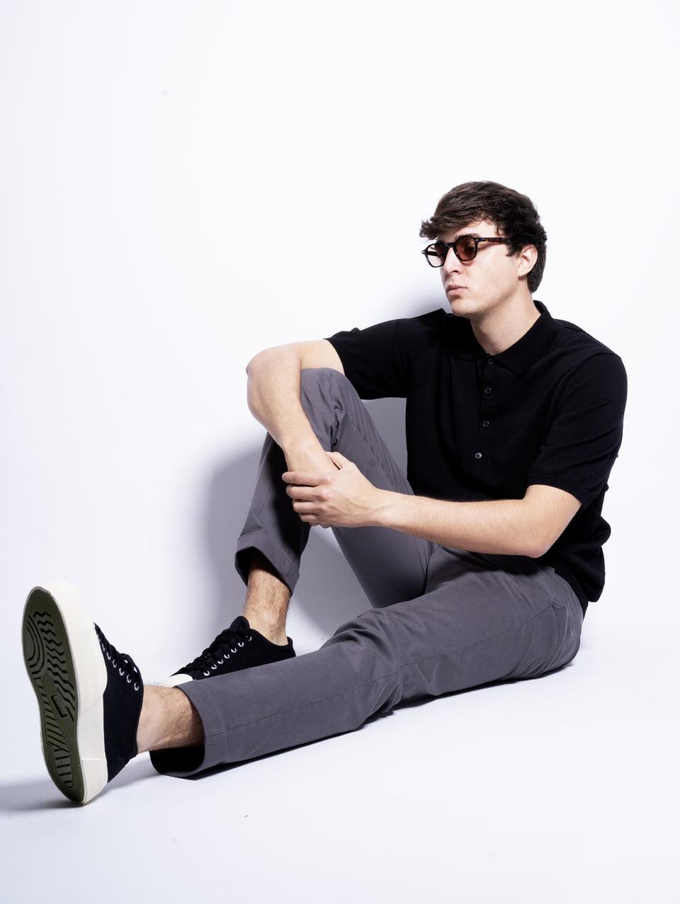 CLOSED Polo in Cotone Extrafine Nero In Saldo