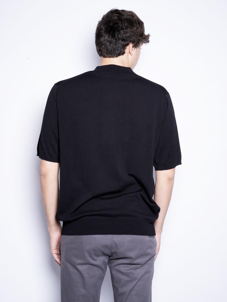 CLOSED Polo in Cotone Extrafine Nero In Saldo