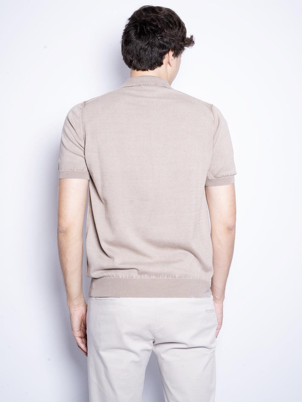 ALPHA STUDIO Polo in Cotone Tinto in Capo Argilla Negozio online di fabbrica