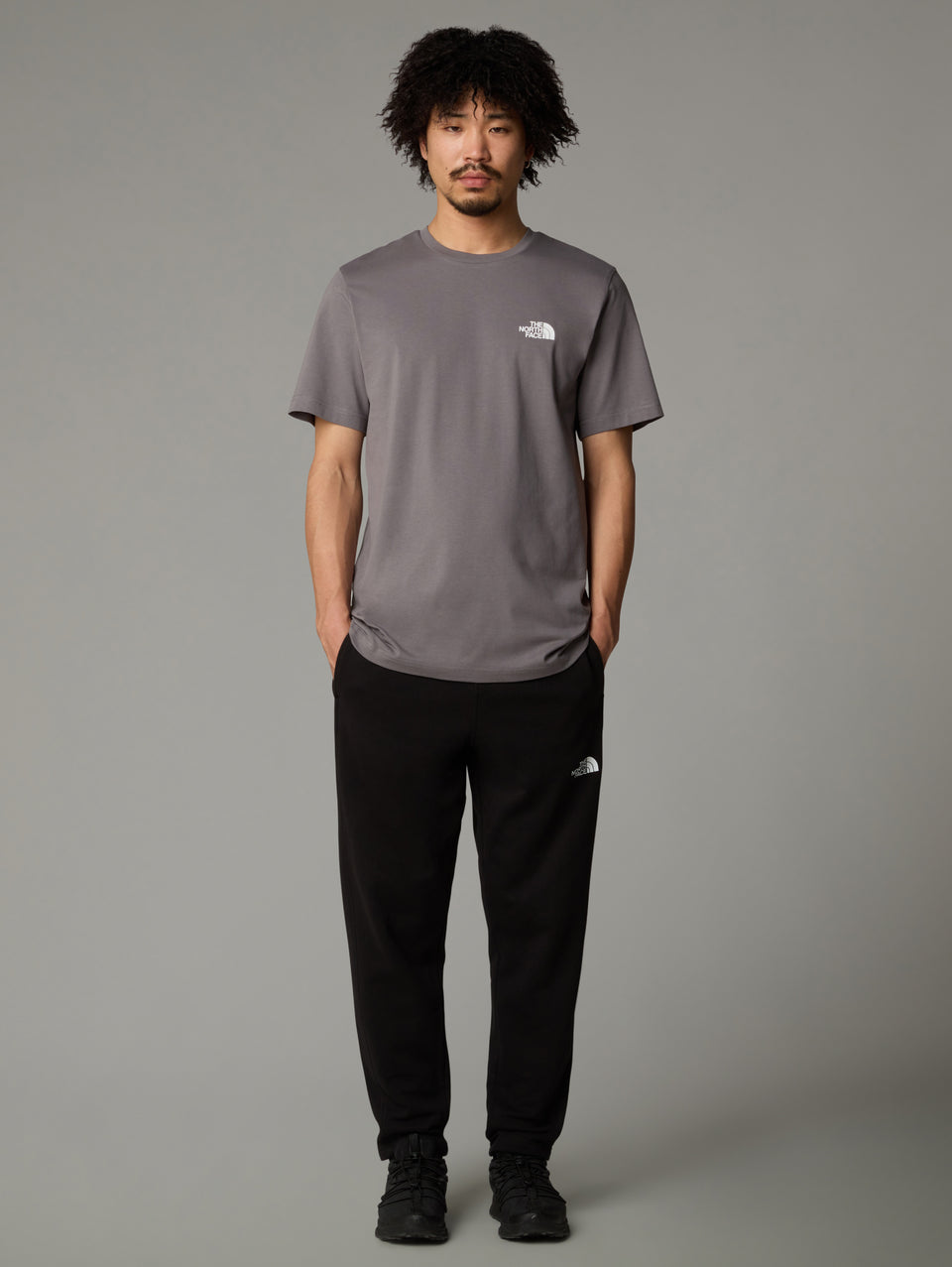 THE NORTH FACE T-shirt Regular Fit con Logo Grigio Vendita calda