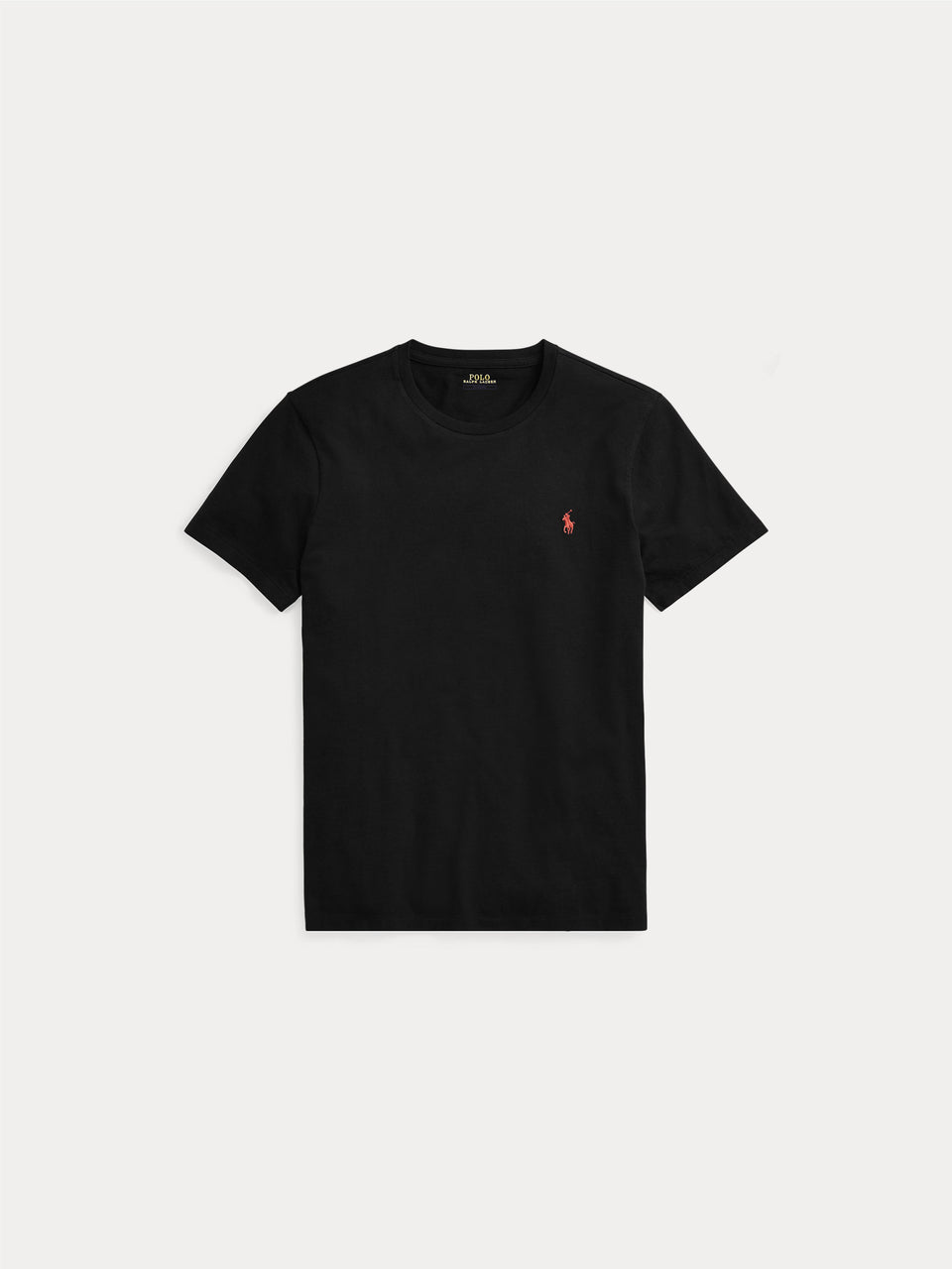 RALPH LAUREN T-shirt in Cotone Basica Nero Offerta temporanea