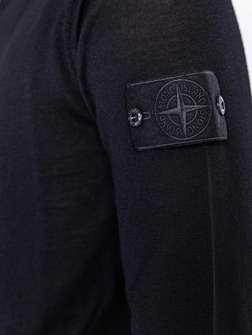 STONE ISLAND Maglia Collo Alto Ghost in Lana Nero Offerte stagionali