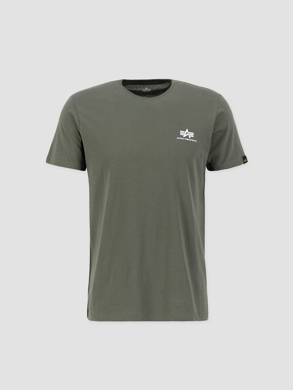 ALPHA INDUSTRIES T-shirt con Logo sul Petto Verde Enormi risparmi