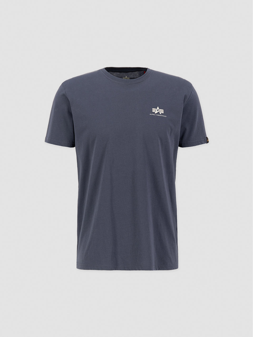 ALPHA INDUSTRIES T-shirt con Logo sul Petto Grigio Sconti VIP