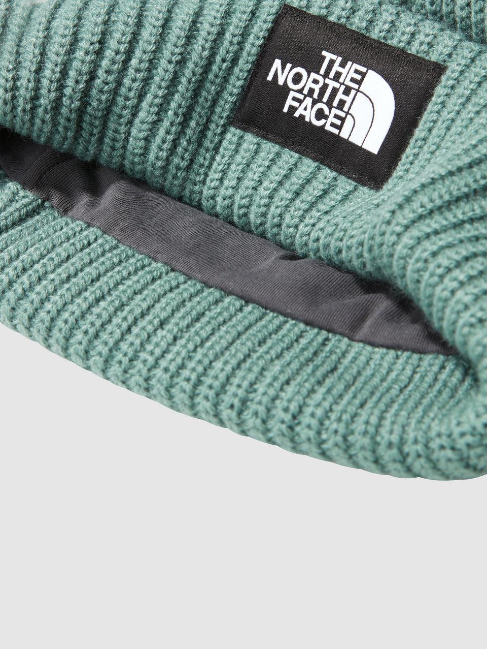 THE NORTH FACE Berretto in Maglia a Coste con Logo Salvia In vendita