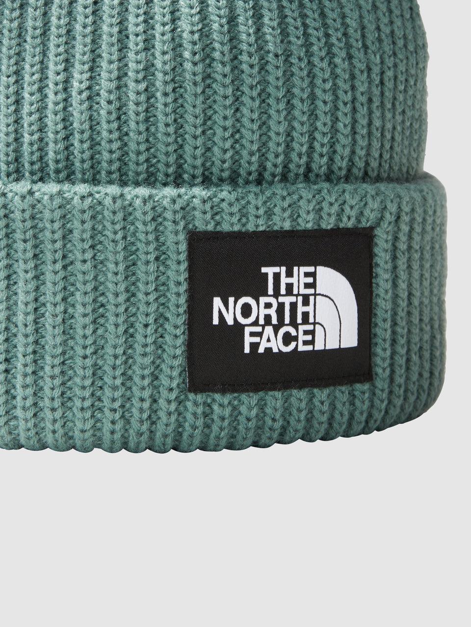 THE NORTH FACE Berretto in Maglia a Coste con Logo Salvia In vendita