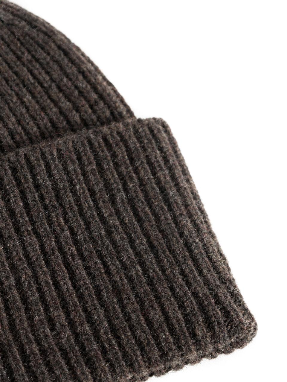 NORSE PROJECTS Berretto in Lana a Coste Marrone 2025