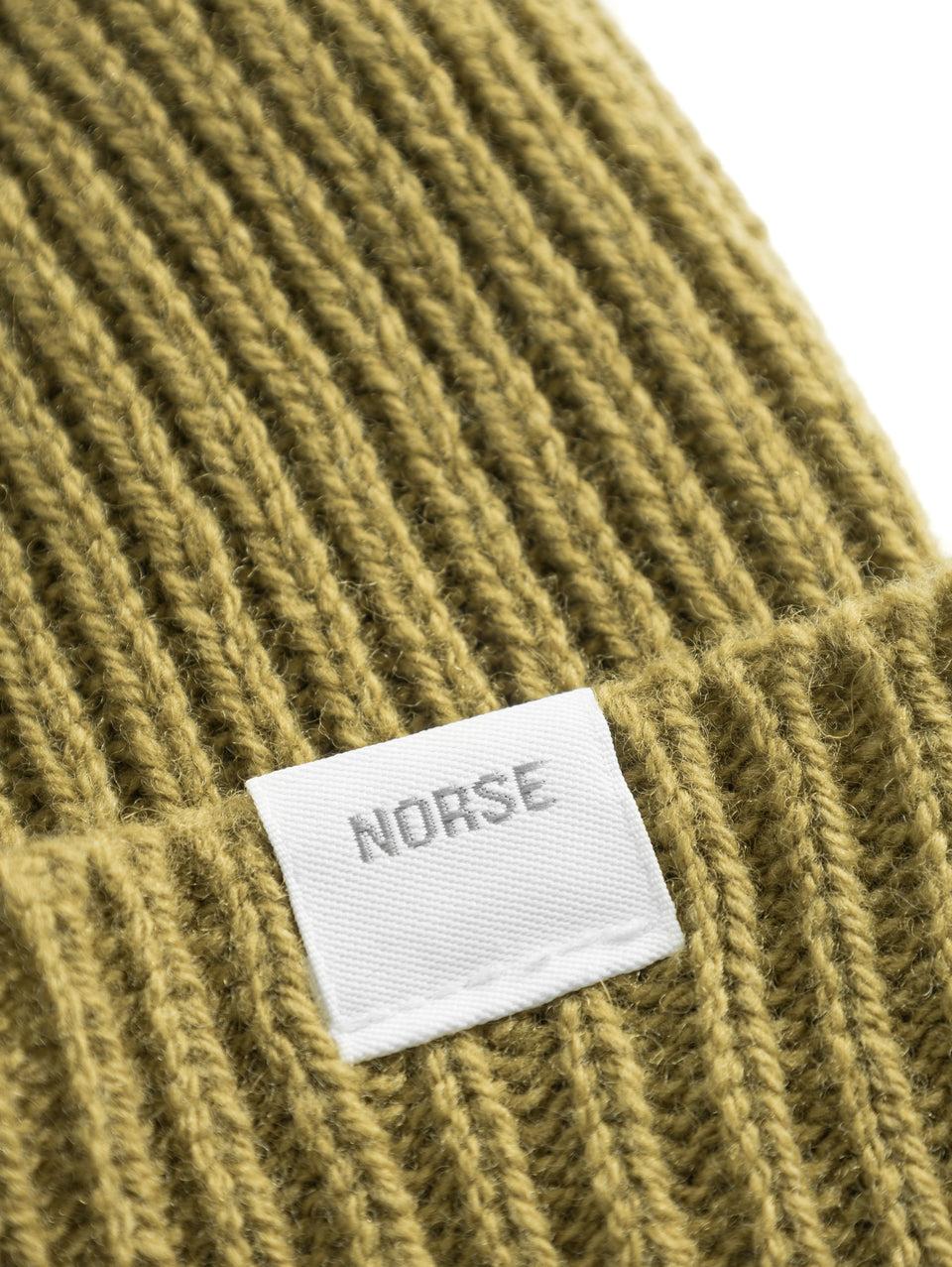 NORSE PROJECTS Berretto in Lana a Coste Verde Italy