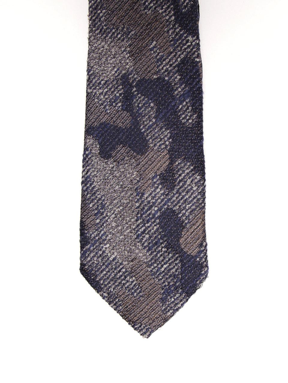 MANUEL RITZ Cravatta camouflage 2232K505 173400 Blu/Marrone/Grigio Shopping Online