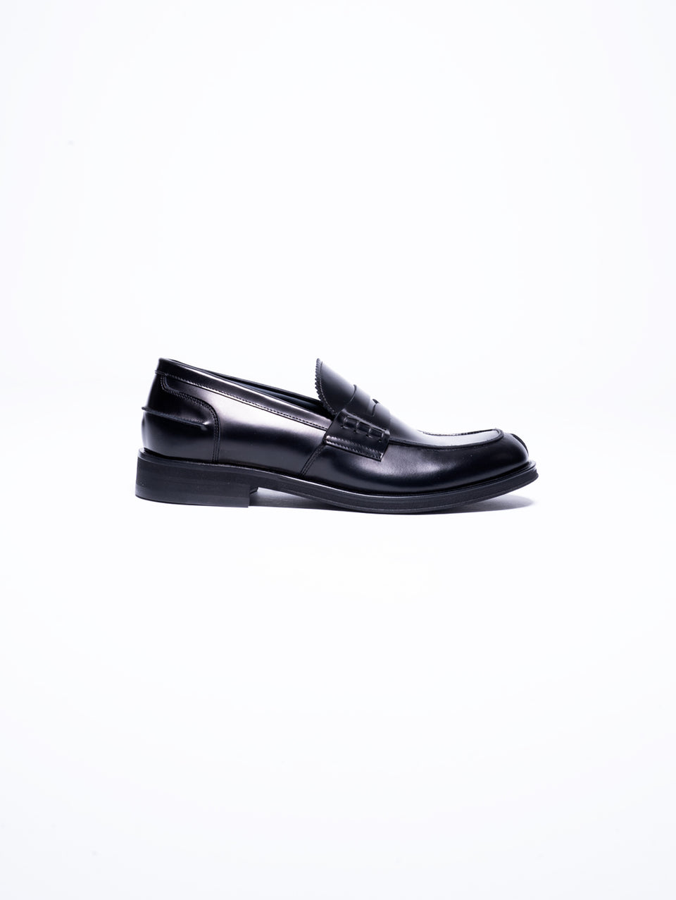 GEORGE HOL'S Mocassino Penny Loafer in Abrasivato Nero Offerta esclusiva
