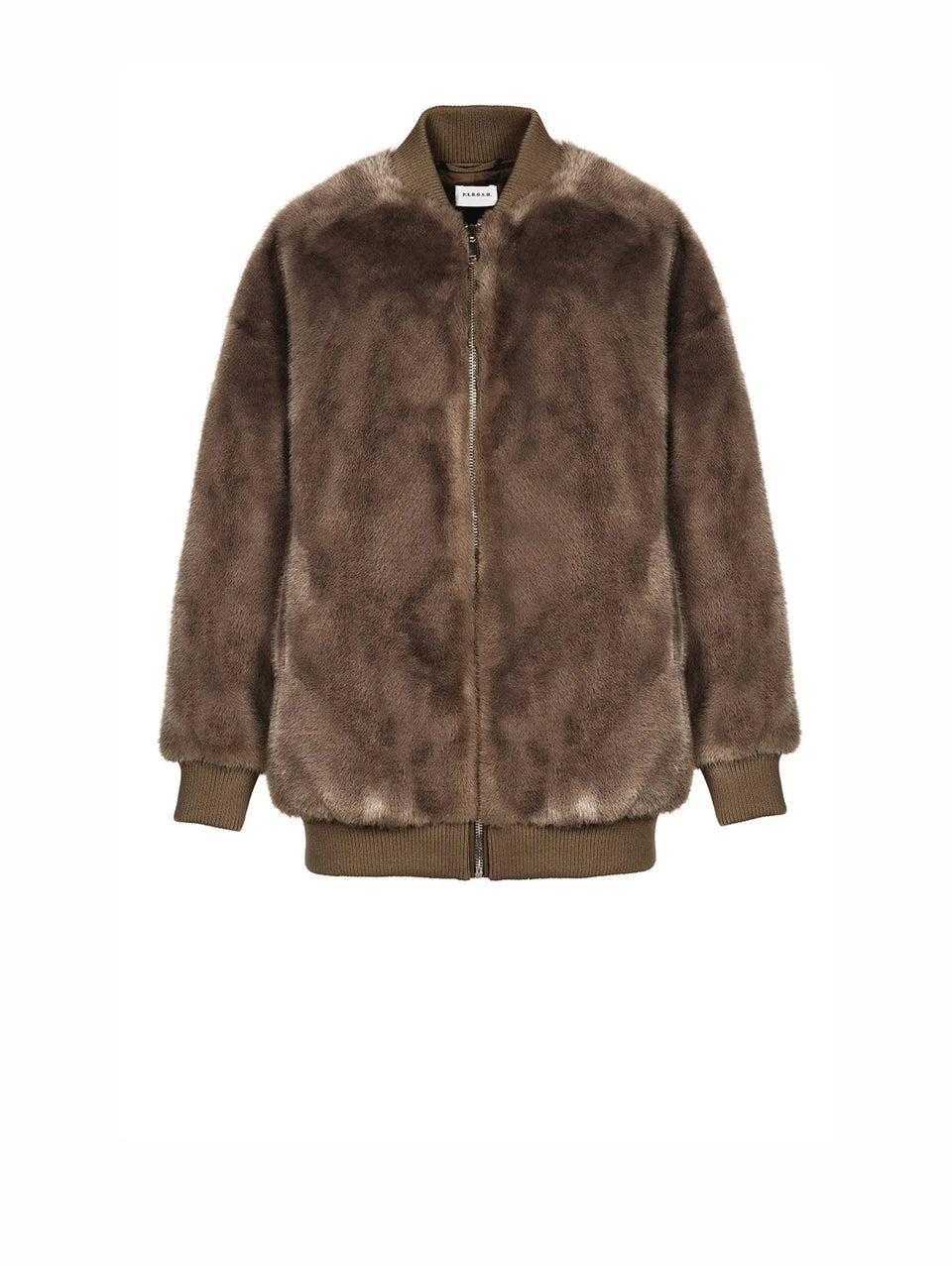 P.A.R.O.S.H. Bomber in Ecopelliccia Marrone 50% di sconto per tempo limitato
