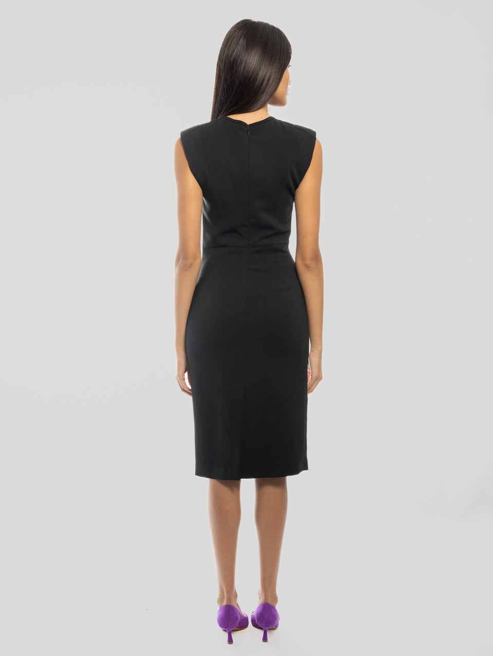 PINKO Abito Tubino in Cady Tecnico Nero Vendita