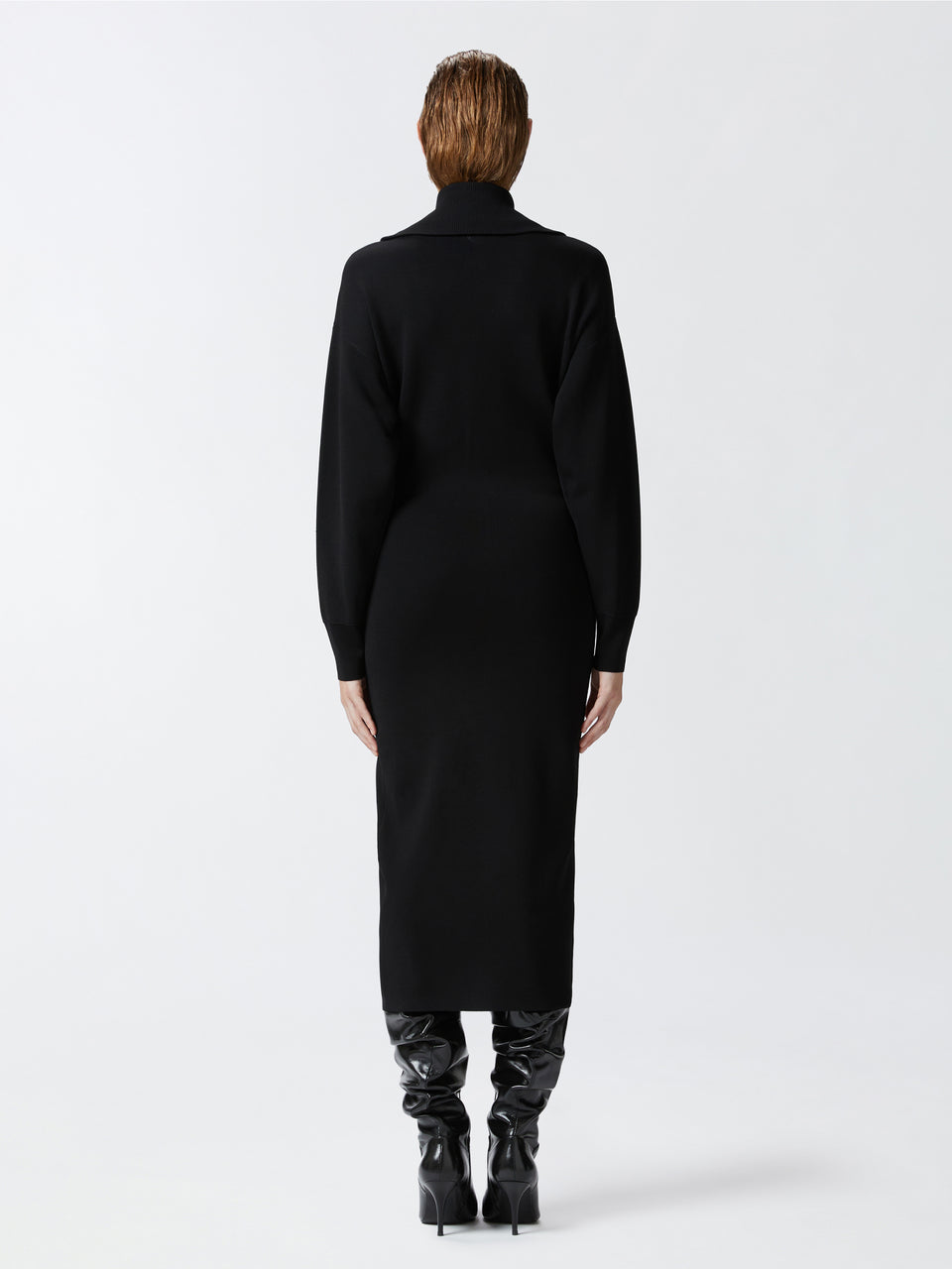 PINKO Abito Longuette in Maglia Nero Shopping Online