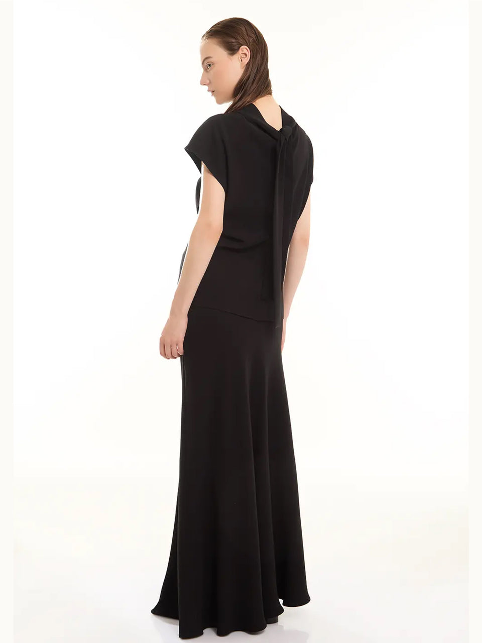 P.A.R.O.S.H. Blusa con Cannello e Fiocco Nero Offerta