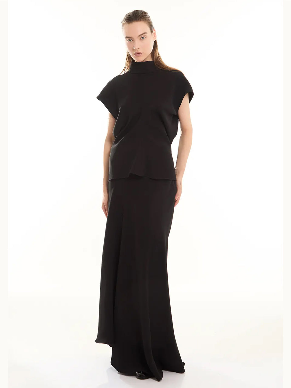 P.A.R.O.S.H. Blusa con Cannello e Fiocco Nero Offerta