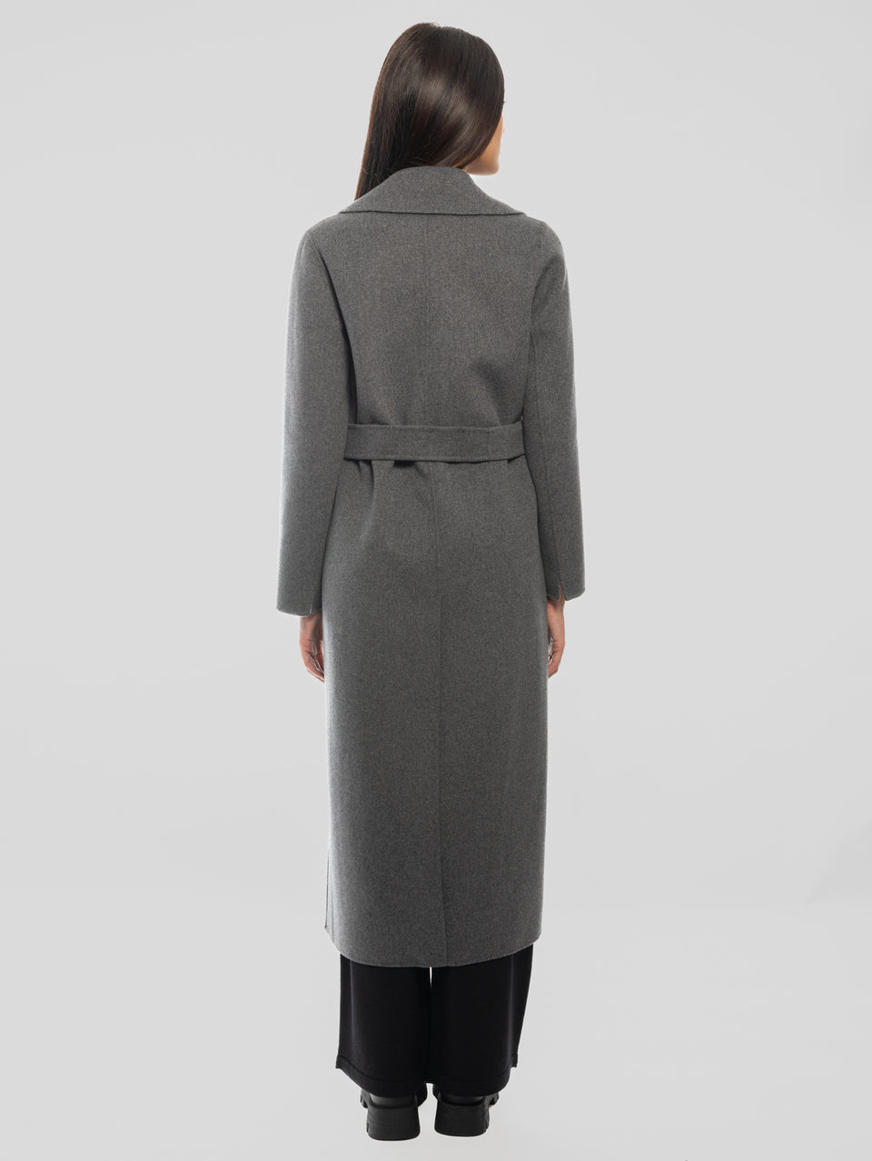 MAX MARA Cappotto Lungo a Vestaglia Poldo Grigio Offerta San Valentino